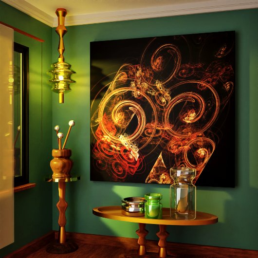 Le son de la musique Abstraite toile enveloppée