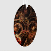 Le son de la musique Art Abstrait Acrylique Oval (devant)