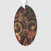 Le son de la musique Art Abstrait Acrylique Oval (devant)