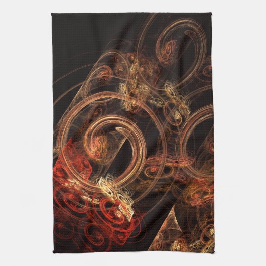 Le son de la musique Art Abstrait Serviette de cui (Vertical)