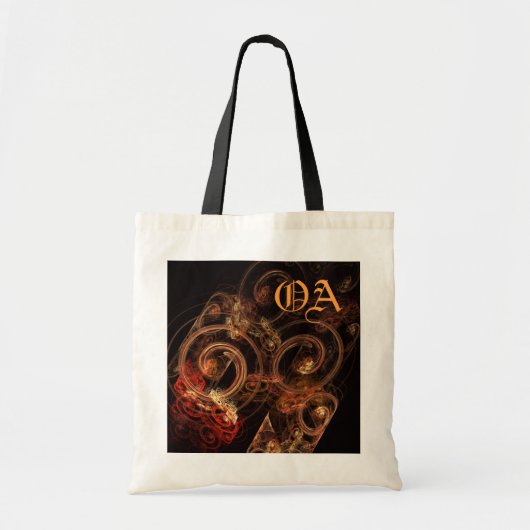 Le son de la musique Sac de Monogramme Art Abstrai (Devant)