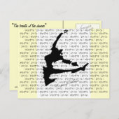 Le souffle de la carte postale du danseur (Devant / Derrière)