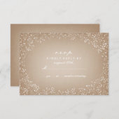 Le souffle RSVP inspiré de carte du bébé (Devant / Derrière)