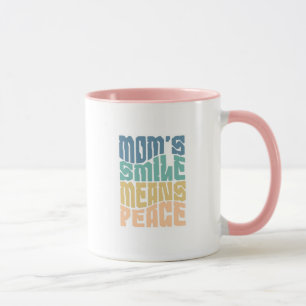 Le Sourire de Maman Signifie Paix – Mug Vert & Ora