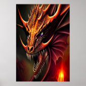 Le sourire du Dragon | AI Art Poster (Devant)