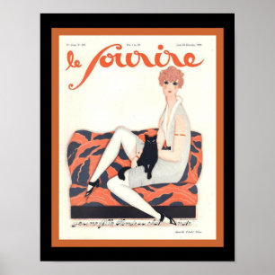 Le Sourire French Deco 1928 Hoesje 11x14 Poster