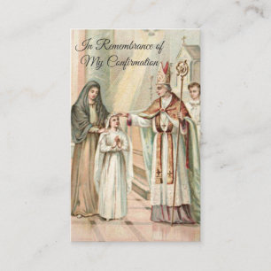 Le souvenir confirment la carte sainte de fille de