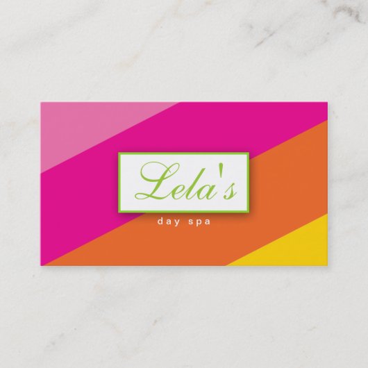 Le spa moderne de salon de carte de visite barre (Devant)