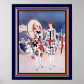 "Le spectateur" Art déco Impression par Wilton Wil (Devant)