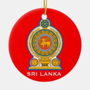 Le SRI LANKA * ornement en céramique de Noël