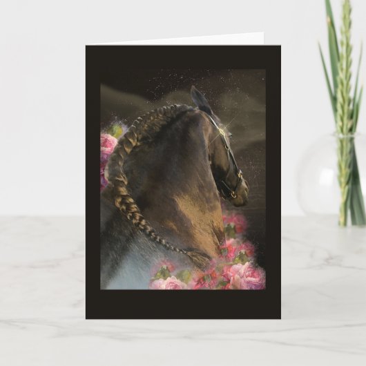 Le Stallion & Roses - Carte de vœux (Devant)