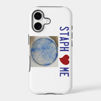 Le staphylocoque m'aiment dans le blanc