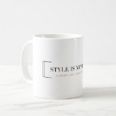 Le style est tasse de ministère (Devant gauche)