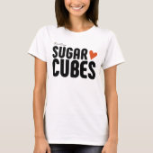 Le sucre cube le T-shirt de base des femmes (Devant)