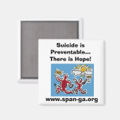Le suicide est évitable... Magnet (Recto/Verso)