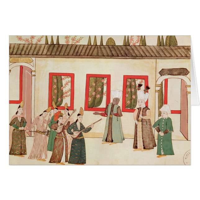 Le sultan avec son favori (Devant horizontal)