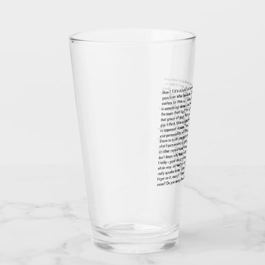 Le super long verre à questions de Bob (Droite)