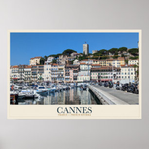Le Suquet en de Vieux Port in Cannes Poster