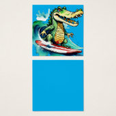 Le surf de crocodile drôle (Devant & derrière)