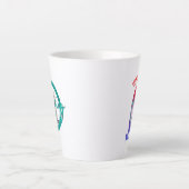 Le surf | Latte Mug (Devant)