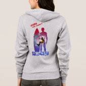Le surf | Sweat - shirt à capuche à fermeture écla (Dos)