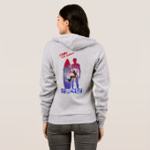 Le surf | Sweat - shirt à capuche à fermeture écla (Dos entier)