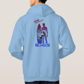 Le surf | Sweat - shirt à capuche masculin (Dos)