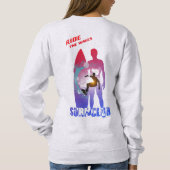 Le surf | Sweatshirt des femmes (Dos)