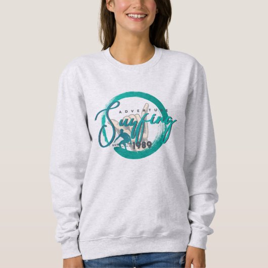 Le surf | Sweatshirt des femmes (Devant)