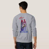 Le surf | Sweatshirt masculin (Dos entier)
