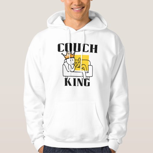 Le Sweat à Capuche du Roi du Canapé (Devant)