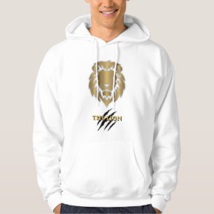 Le sweat à capuche graphique Lion Gold & Black