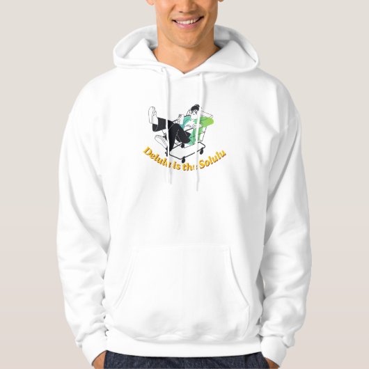 Le sweat à capuche graphique Solulu Gen Z Slang (Devant)