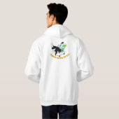 Le sweat à capuche graphique Solulu Gen Z Slang (Dos entier)