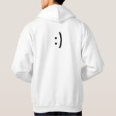 Le sweat - shirt à capuche blanc moyen (Dos)