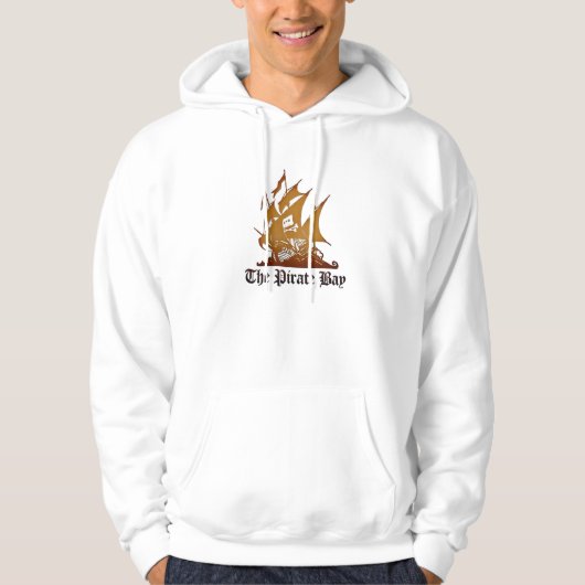 Le sweat - shirt à capuche de baie de pirate (Devant)