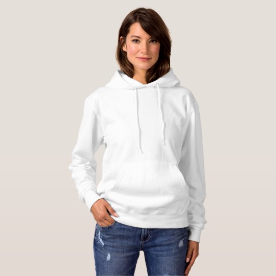 Sweat à capuche basique pour femme, Blanc