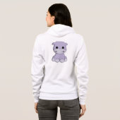 Le sweat - shirt à capuche de bébé d'hippopotame (Dos entier)