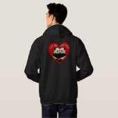 Le Sweat - shirt à capuche de Panda Valentine (Dos entier)