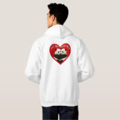 Le Sweat - shirt à capuche de Panda Valentine (Dos entier)