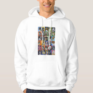 Le sweat - shirt à capuche de portrait des hommes