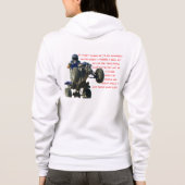 Le sweat - shirt à capuche des femmes de cavalier (Dos)