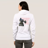 Le sweat - shirt à capuche des femmes de cavalier (Dos entier)