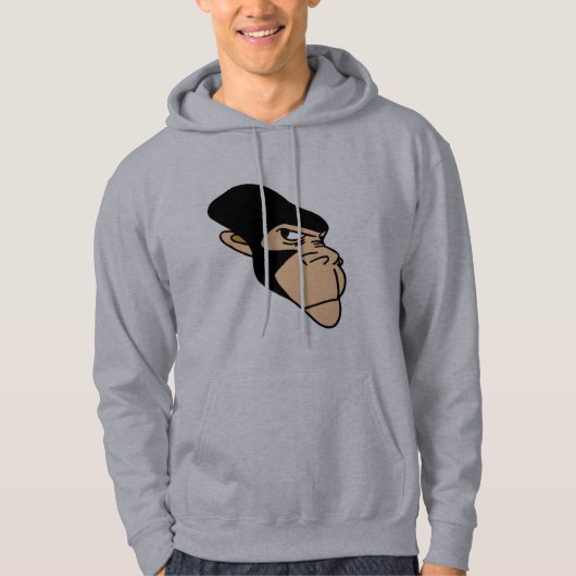 Le sweat - shirt à capuche des hommes de singe (Devant)