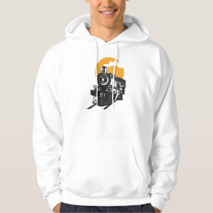 Le sweat - shirt à capuche des hommes de train de