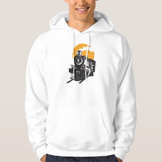 Le sweat - shirt à capuche des hommes de train de (Devant)
