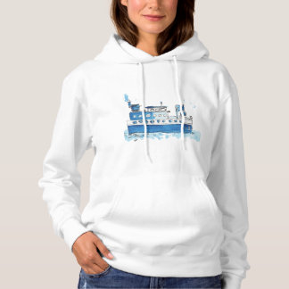 Le sweat shirt des femmes de bateau de pêche