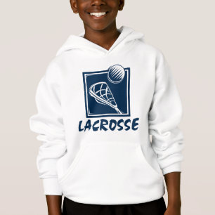 Le sweatshirt à capuchon de l'enfant de lacrosse