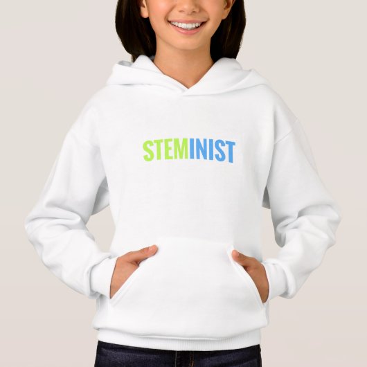 Le sweatshirt à capuchon des filles de STEMinist (Devant)