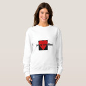 Le sweatshirt des femmes de citation de sujets (Devant entier)
